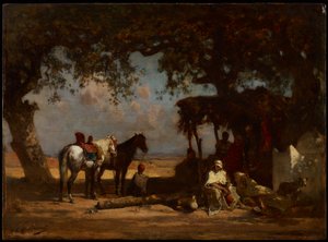 En arabisk lejr, ca. 1880